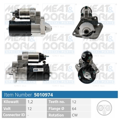 Startmotor / Starter Meat Doria 5010974