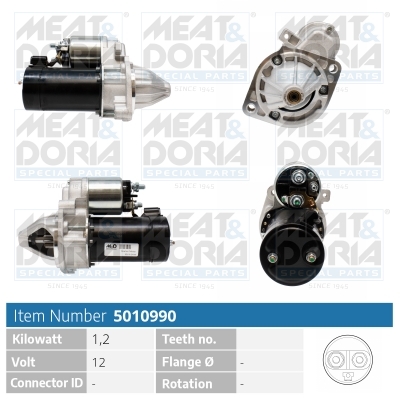 Startmotor / Starter Meat Doria 5010990