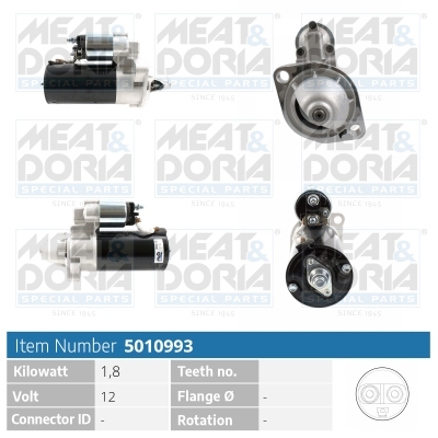 Startmotor / Starter Meat Doria 5010993