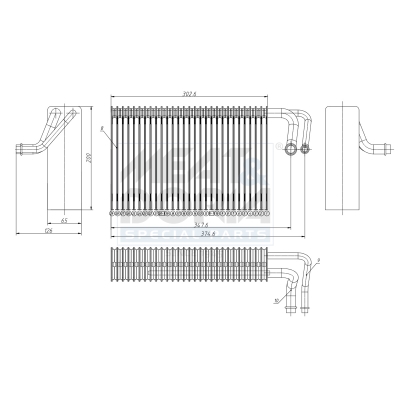 Verdamper, airconditioning Meat Doria 997041