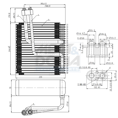 Verdamper, airconditioning Meat Doria 997049
