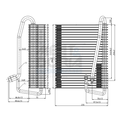 Verdamper, airconditioning Meat Doria 997068