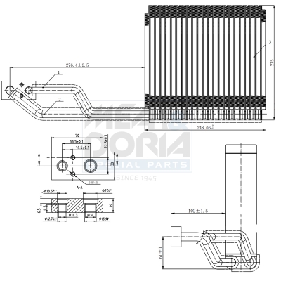 Verdamper, airconditioning Meat Doria 997078