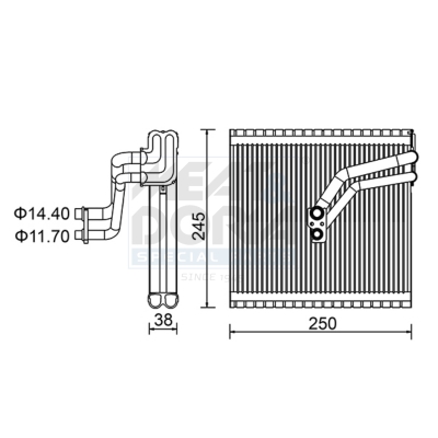 Verdamper, airconditioning Meat Doria 997105