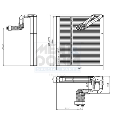 Verdamper, airconditioning Meat Doria 997113