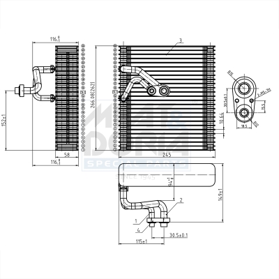 Verdamper, airconditioning Meat Doria 997118