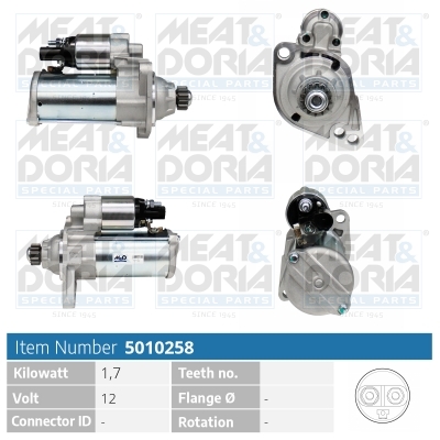 Startmotor / Starter Meat Doria 5010258