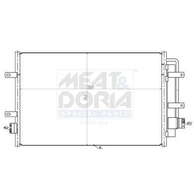 Condensor, airconditioning Meat Doria 991254