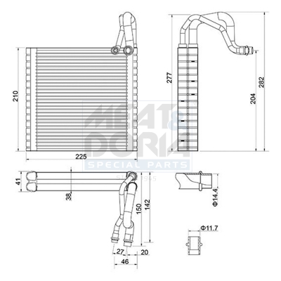 Verdamper, airconditioning Meat Doria 997146
