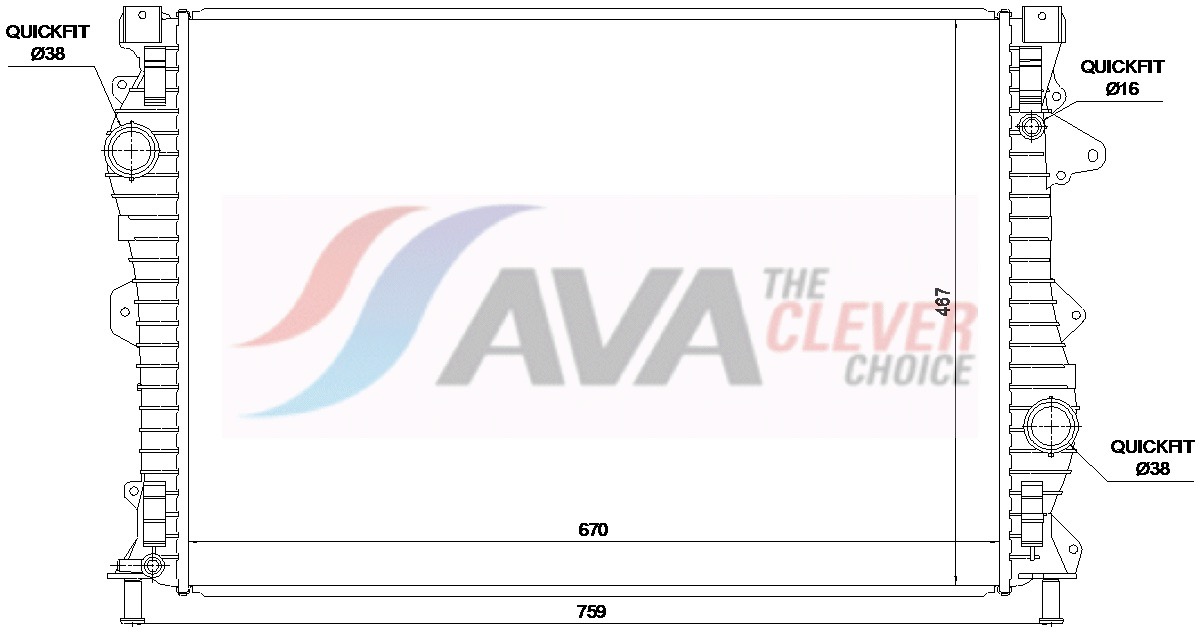 Radiateur Ava Cooling AU2357
