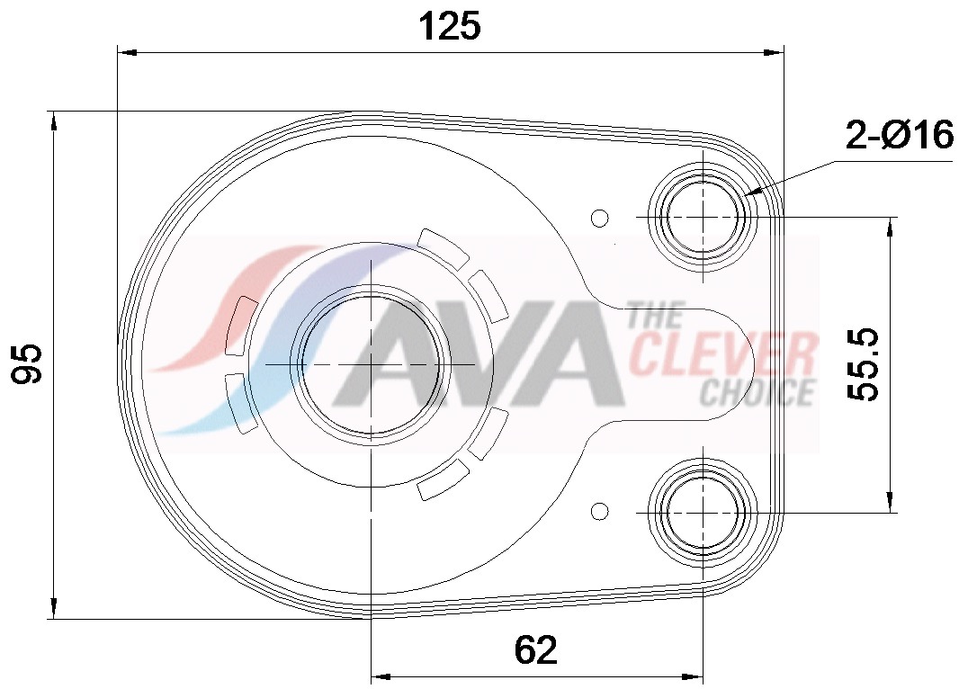 Oliekoeler, motorolie Ava Cooling CR3150