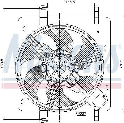 Ventilatorwiel-motorkoeling Ava Cooling FD7515