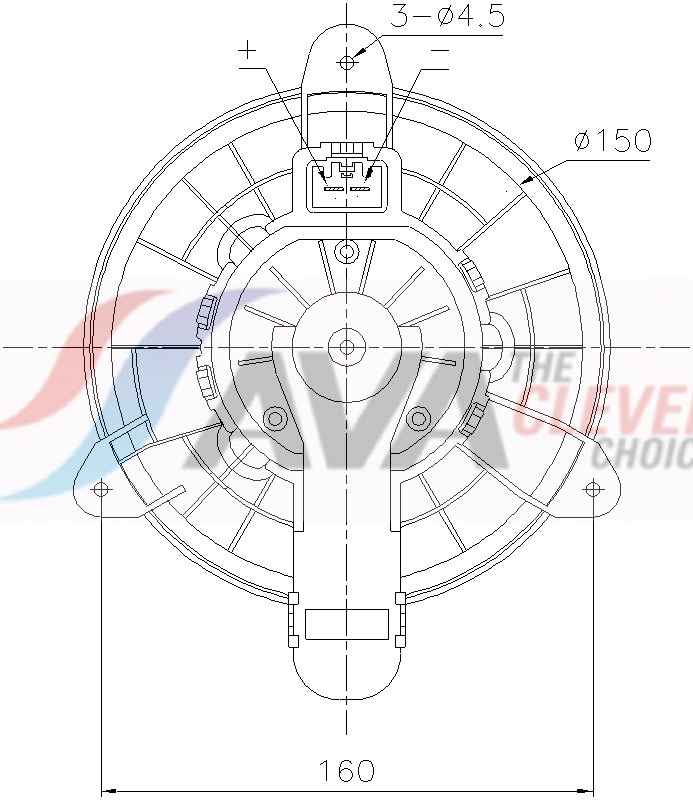 Interieurventilatie Ava Cooling FD8727