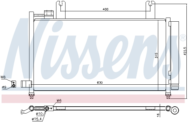 Airco condensor Ava Cooling FT5490D