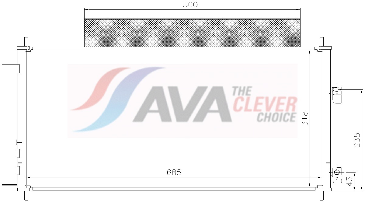 Condensor, airconditioning Ava Cooling HD5346D
