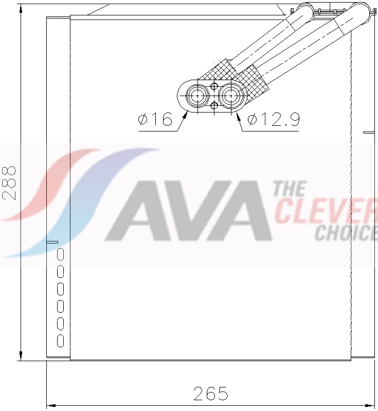 Verdamper, airconditioning Ava Cooling KAV357