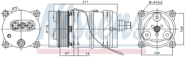 Airco compressor Ava Cooling MNK164