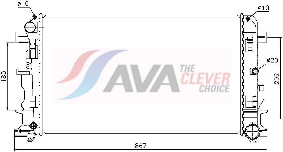 Radiateur Ava Cooling MS2402