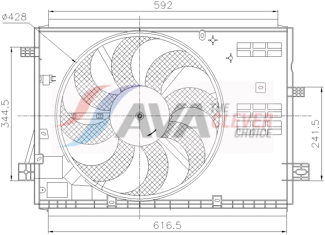 Koelventilatorwiel Ava Cooling PE7441