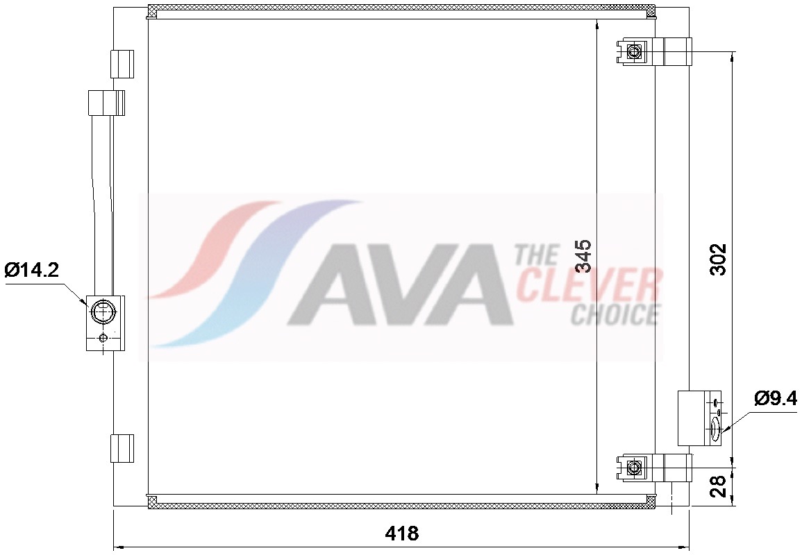 Condensor, airconditioning Ava Cooling TE5006D