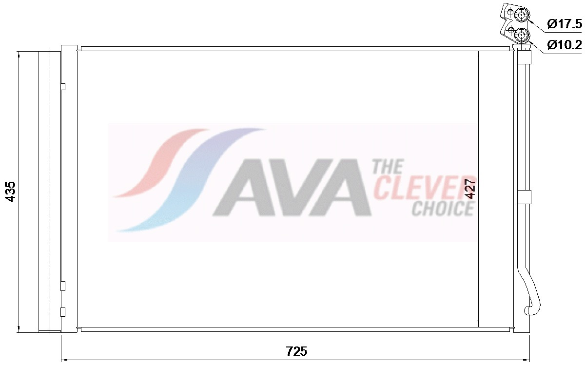 Condensor, airconditioning Ava Cooling TE5008D