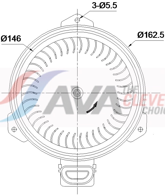 Interieurventilatie Ava Cooling TO8812