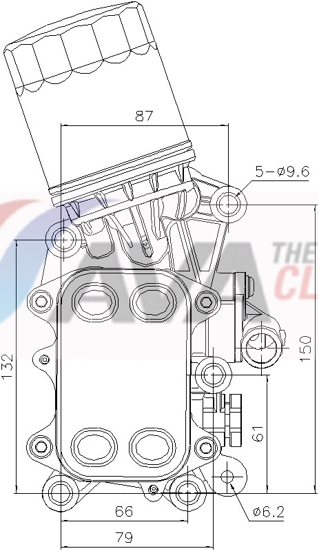 Oliekoeler, motorolie Ava Cooling VN3468H