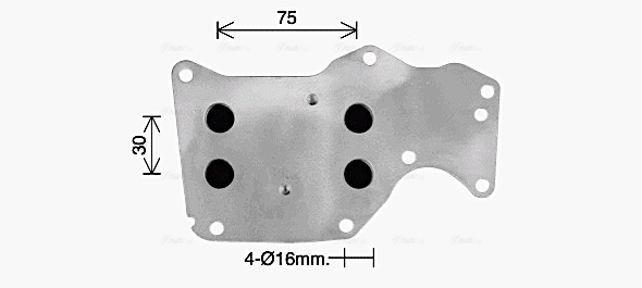 Oliekoeler motorolie Ava Cooling BW3621