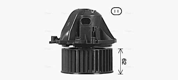 Kachelventilator Ava Cooling BW8584