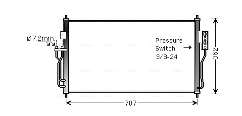 Airco condensor Ava Cooling DN5382