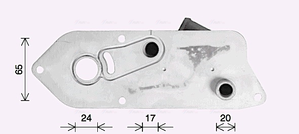 Oliekoeler motorolie Ava Cooling FD3666