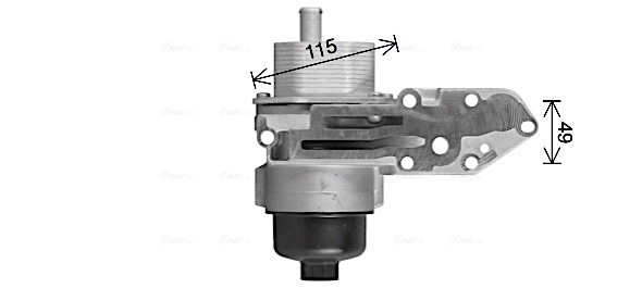 Oliekoeler motorolie Ava Cooling FD3669H
