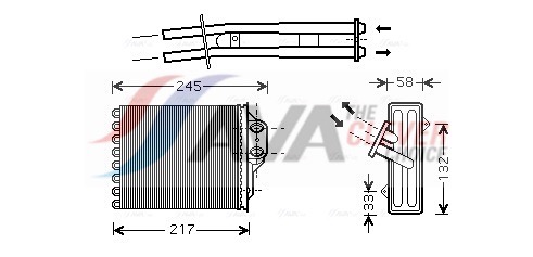 Kachelradiateur Ava Cooling FTA6304