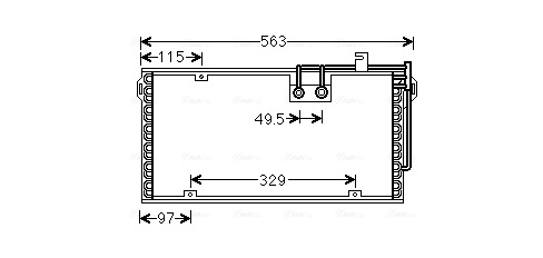 Airco condensor Ava Cooling MF5048