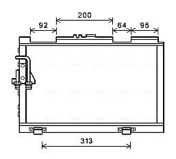 Airco condensor Ava Cooling MF5052