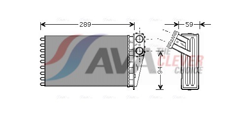 Kachelradiateur Ava Cooling PEA6227