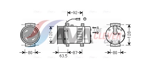 Airco compressor Ava Cooling REK107