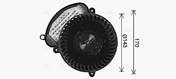 Kachelventilator Ava Cooling RT8677