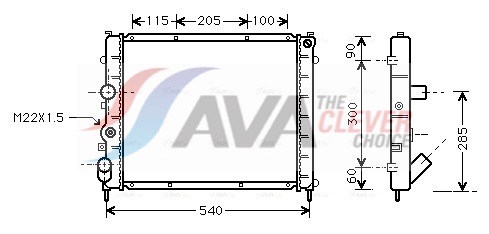 Radiateur Ava Cooling RTA2215