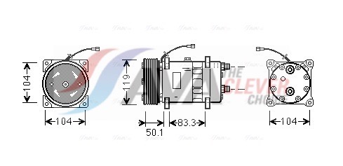 Airco compressor Ava Cooling UVK044