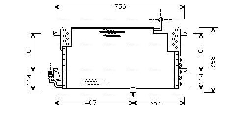 Airco condensor Ava Cooling VN5139