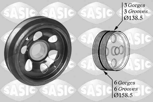 Riemschijf, krukas Sasic 2150061