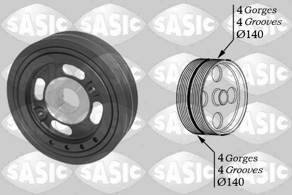 Riemschijf, krukas Sasic 2150066