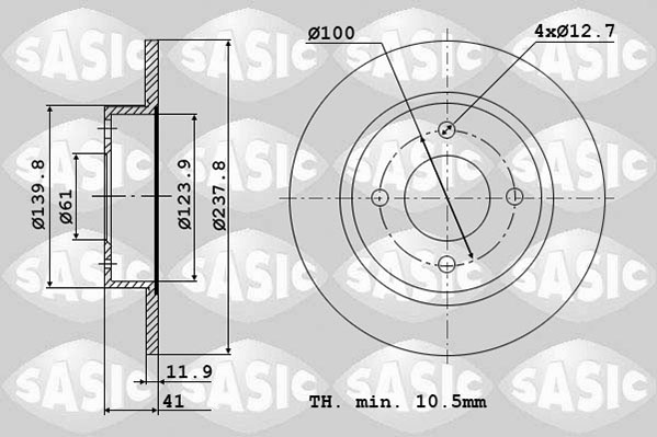 Remschijven Sasic 4004253J