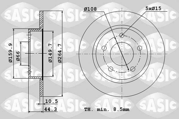 Remschijven Sasic 4004280J