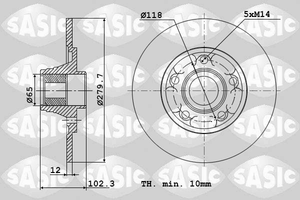 Remschijven Sasic 4004307J