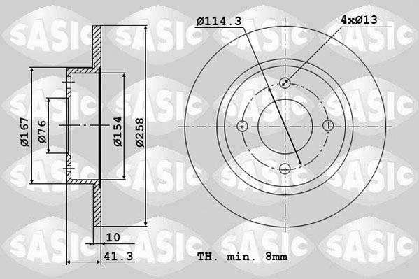 Remschijven Sasic 6106231