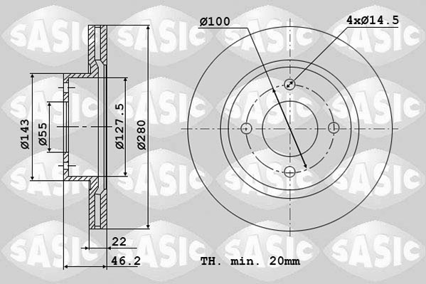 Remschijven Sasic 6106273