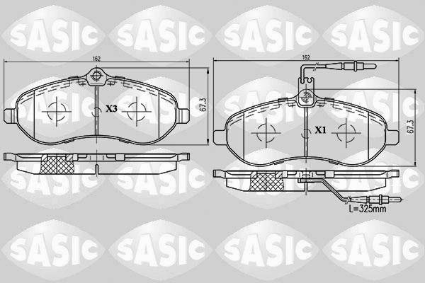 Remblokset Sasic 6210017