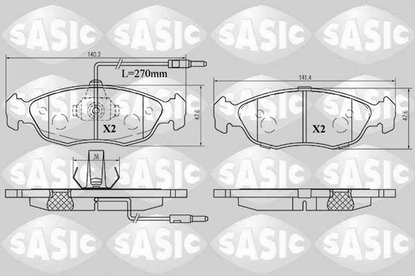 Remblokset Sasic 6210031